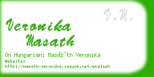 veronika masath business card